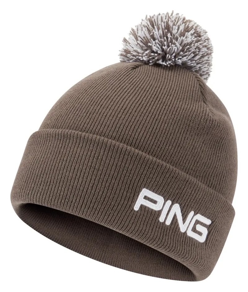 PING Cresting Knit heren wintermuts, coffee