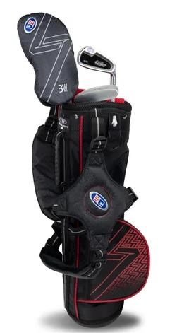 U.S. Kids Golf UL7-39 (99cm) W30 3-Club junior golfset, zwart/rood