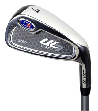 U.S. Kids Golf UL7-39 (99cm) W30 3-Club junior golfset, zwart/rood