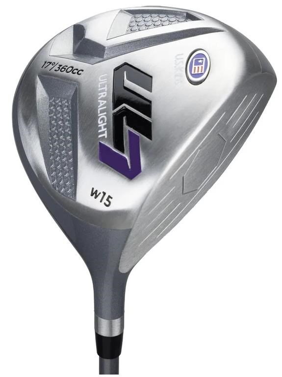U.S. Kids Golf UL7-54 (137cm) W15 junior golfset, grafiet, stand bag, navy