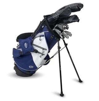 U.S. Kids Golf TS6-48 (122cm) 10-Club junior golfset, grafiet, + standtas, navy/wit/grijs