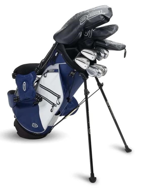 U.S. Kids Golf TS6-48 (122cm) 10-Club junior golfset, grafiet, + standtas, navy/wit/grijs