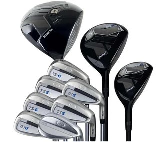 U.S. Kids Golf TS6-48 (122cm) 10-Club junior golfset, grafiet, + standtas, navy/wit/grijs