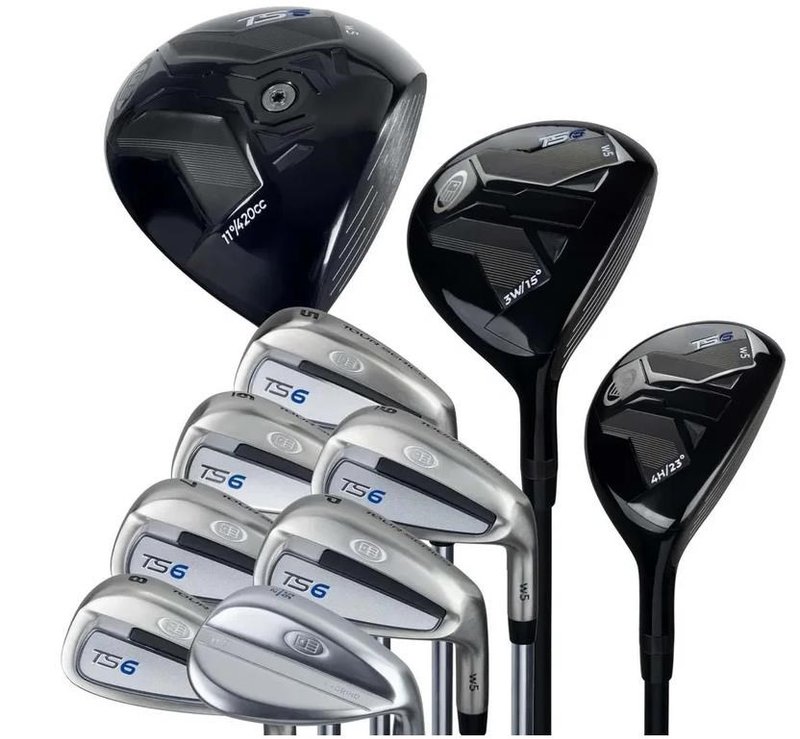 U.S. Kids Golf TS6-60 (152cm) 10-Club junior golfset, staal, +stand bag, navy/grijs/wit