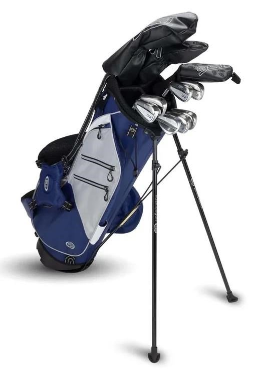 U.S. Kids Golf TS6-60 (152cm) 10-Club junior golfset, staal, +stand bag, navy/grijs/wit