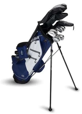U.S. Kids Golf TS6-66 (167+cm) 10-Club junior golfset, grafiet, + standtas, navy/wit/grijs