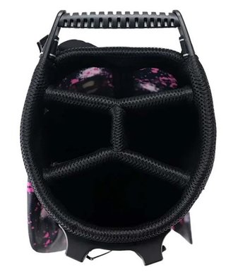 U.S. Kids Golf TS6-60 (152cm) junior stand bag, pink paint splatter