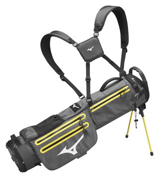 Mizuno BR-D2 stand bag, grijs/geel