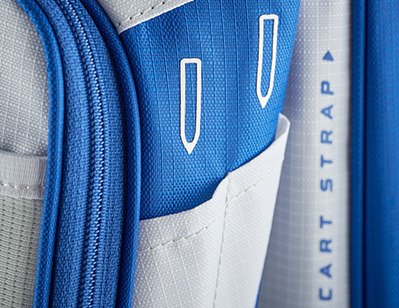 Mizuno BR-D3 cart bag, briljant blauw/grijs