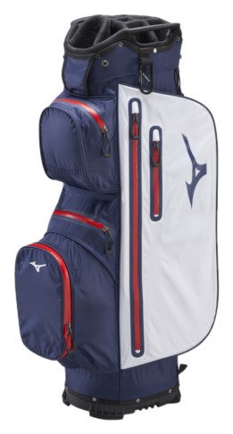 Mizuno BR-DRI cart bag, navy/rood