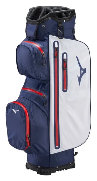Mizuno BR-DRI cart bag, navy/rood