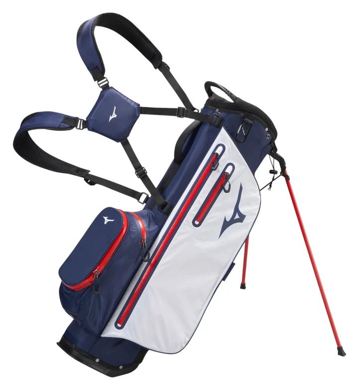 Mizuno BR-DRI stand bag, navy/rood