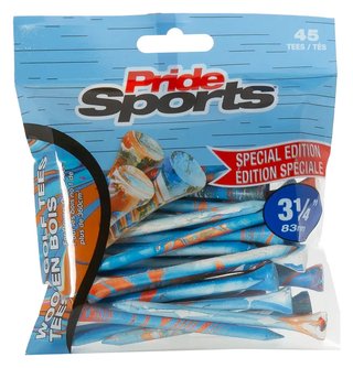 Pride Sports Special Edition Paint Splatter Tees (45 tees), 83 mm (3 1/4"), blauw/oranje