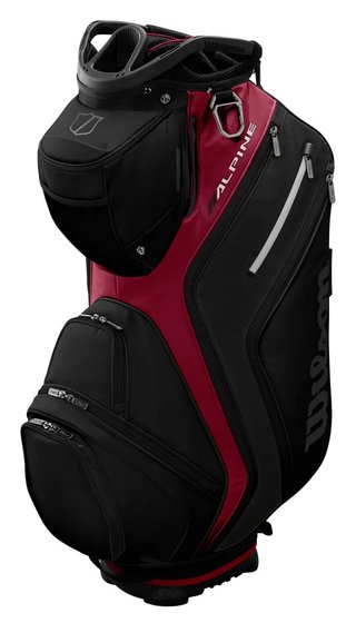 Wilson Alpine cart bag, zwart/rood