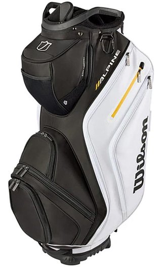 Wilson Alpine cart bag, zwart/wit/oranje