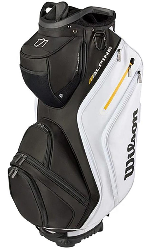Wilson Alpine cart bag, zwart/wit/oranje