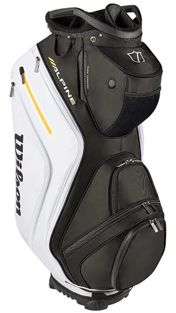 Wilson Alpine cart bag, zwart/wit/oranje