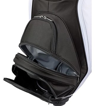Wilson Alpine cart bag, zwart/wit/oranje