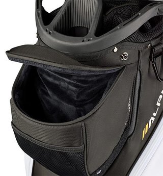 Wilson Alpine cart bag, zwart/wit/oranje
