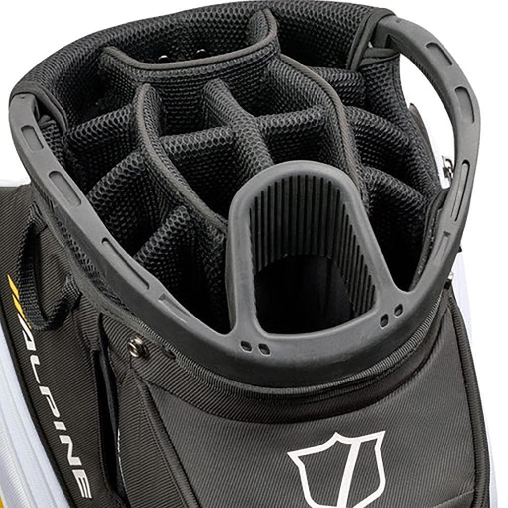 Wilson Alpine cart bag, zwart/wit/oranje