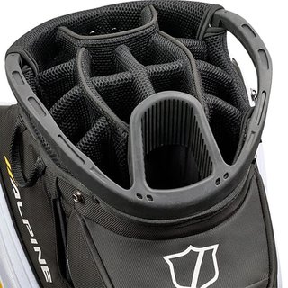 Wilson Alpine cart bag, zwart/wit/oranje