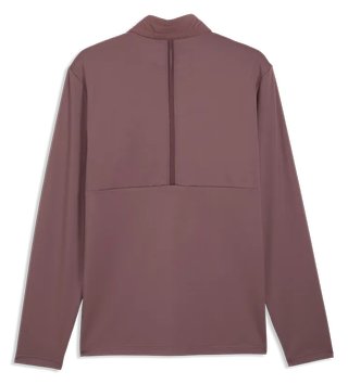 Puma Cloudspun Tech Hybrid 1/2 Zip heren jack, rich cocoa