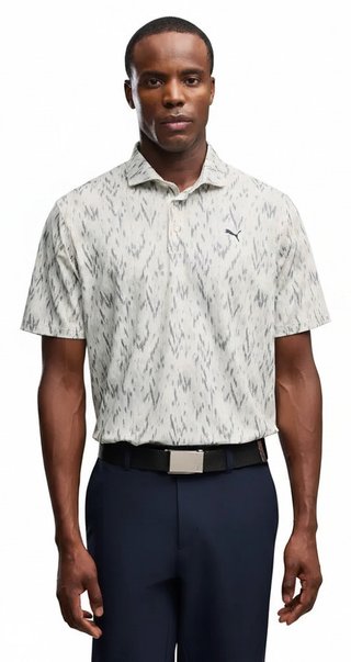 Puma MATTR Northerm Light heren polo, warm white