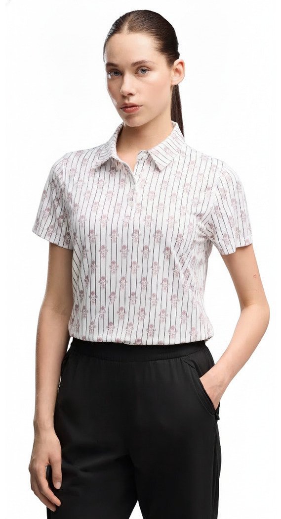 Puma Poppy dames polo, warm white