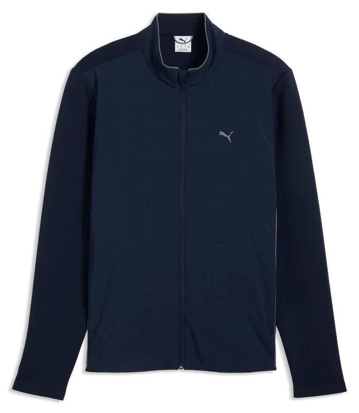 Puma Cloudspun Fleece Hybrid heren jack, deep navy