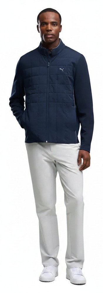 Puma Cloudspun Fleece Hybrid heren jack, deep navy
