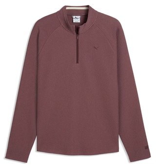 Puma Boulder 2.0 1/4 Zip heren sweater, rich cocoa