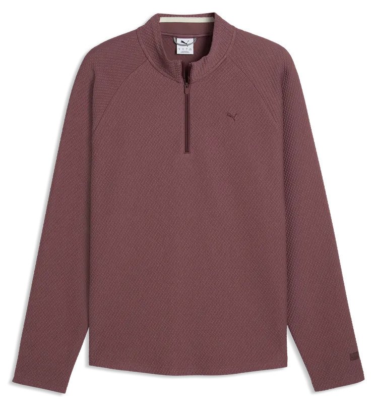 Puma Boulder 2.0 1/4 Zip heren sweater, rich cocoa