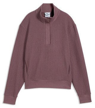 Puma Boulder 1/2 Zip dames sweatshirt, rich cocoa