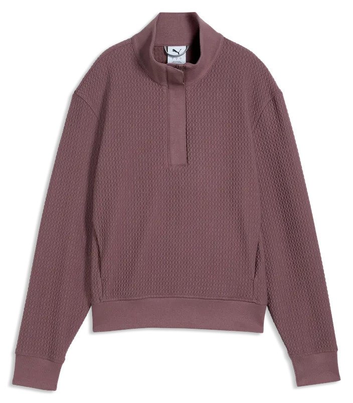 Puma Boulder 1/2 Zip dames sweatshirt, rich cocoa