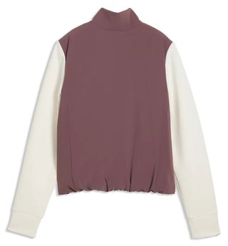 Puma Cloudspun Fleece Hybrid dames jack, rich cocoa/warm white