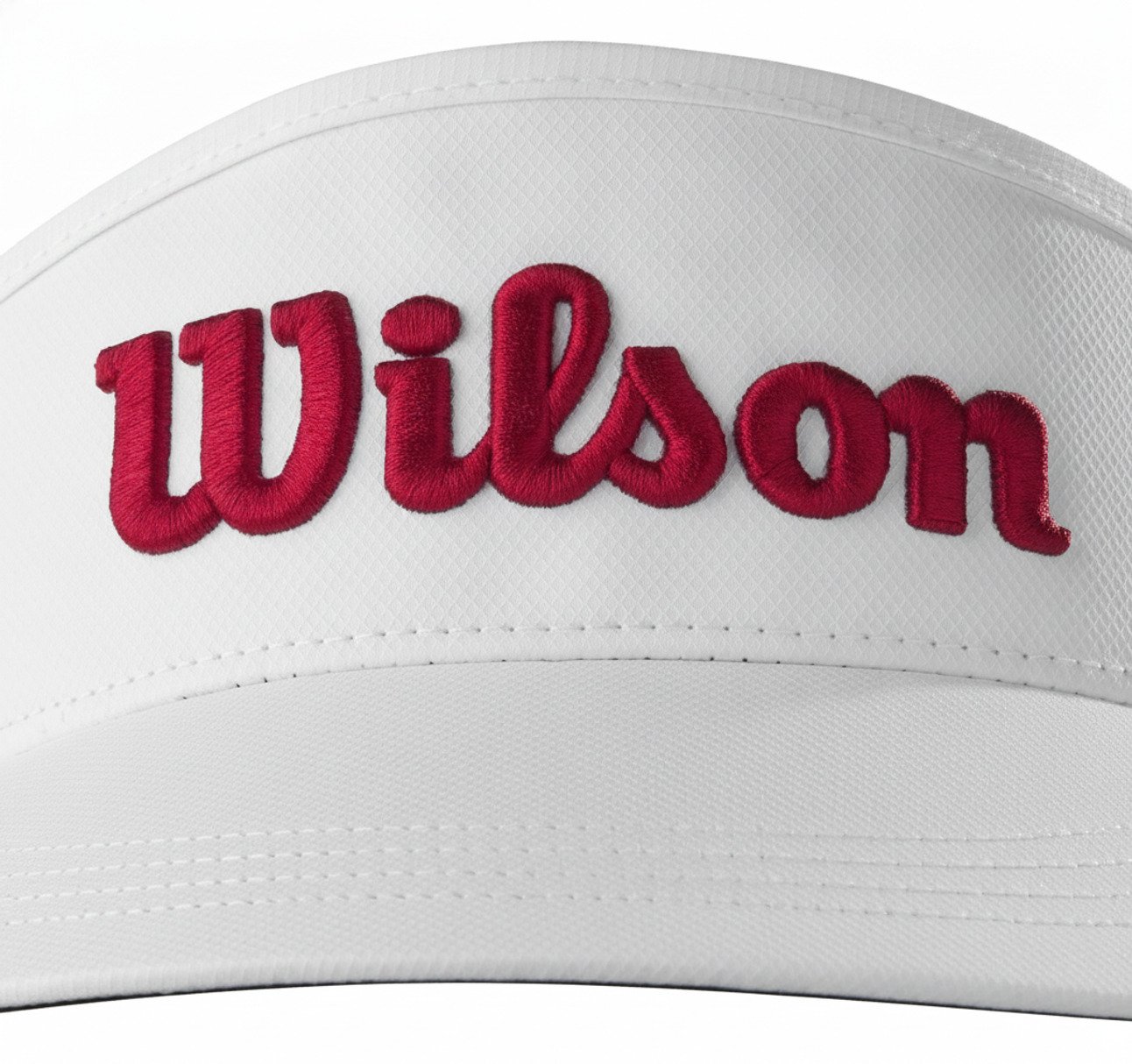 Wilson Tour Visor heren zonneklep, wit/rood