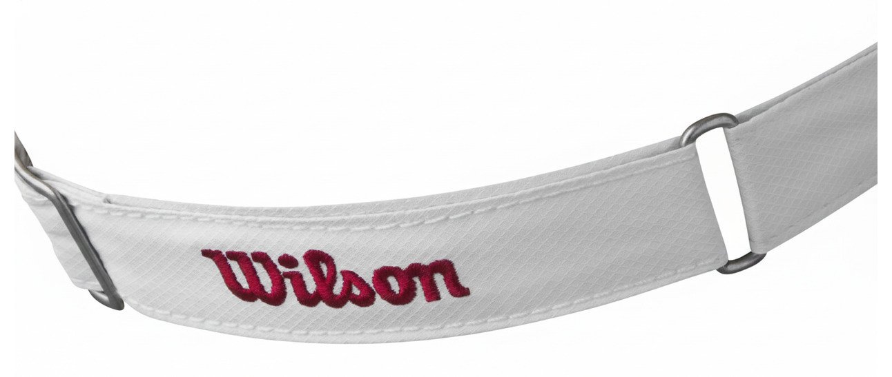 Wilson Tour Visor heren zonneklep, wit/rood