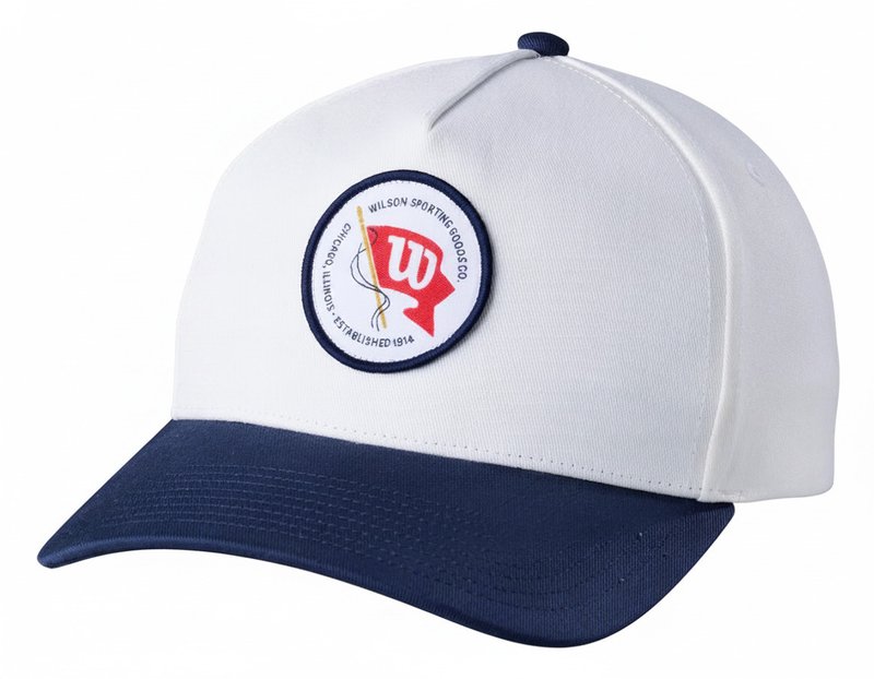 Wilson Vintage Patch pet, wit/navy