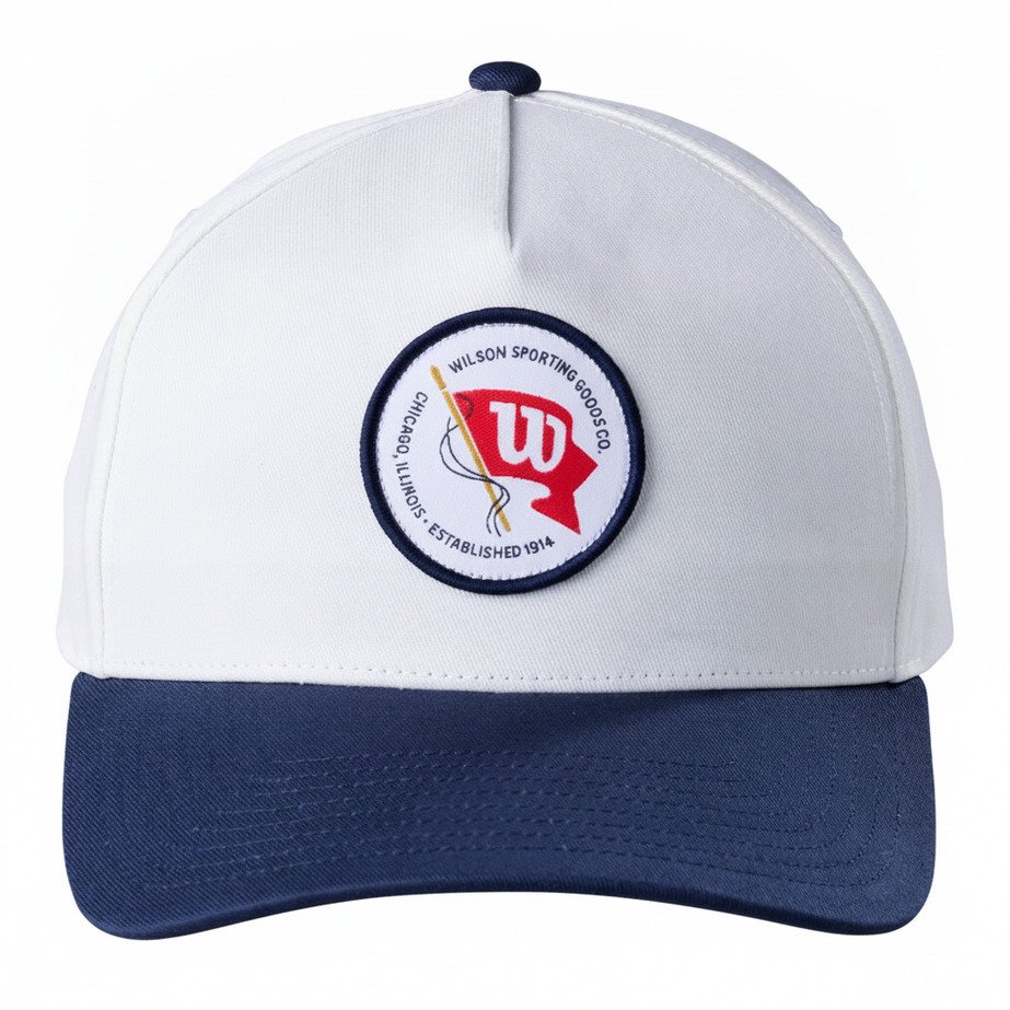 Wilson Vintage Patch pet, wit/navy