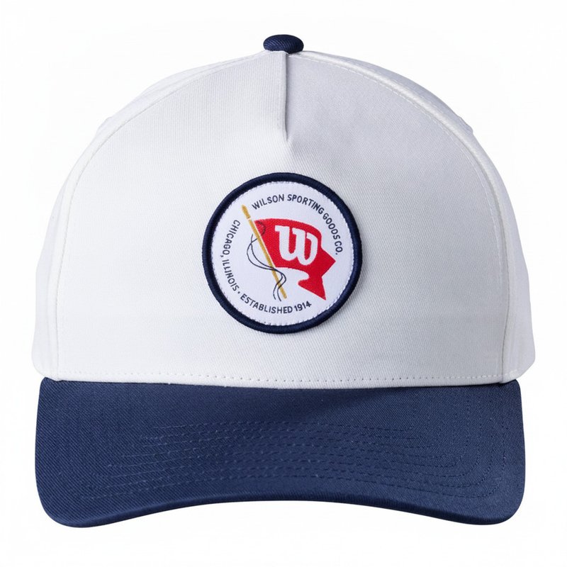 Wilson Vintage Patch pet, wit/navy