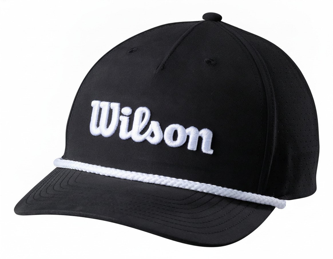 Wilson Rope cap 2026 pet, zwart/wit
