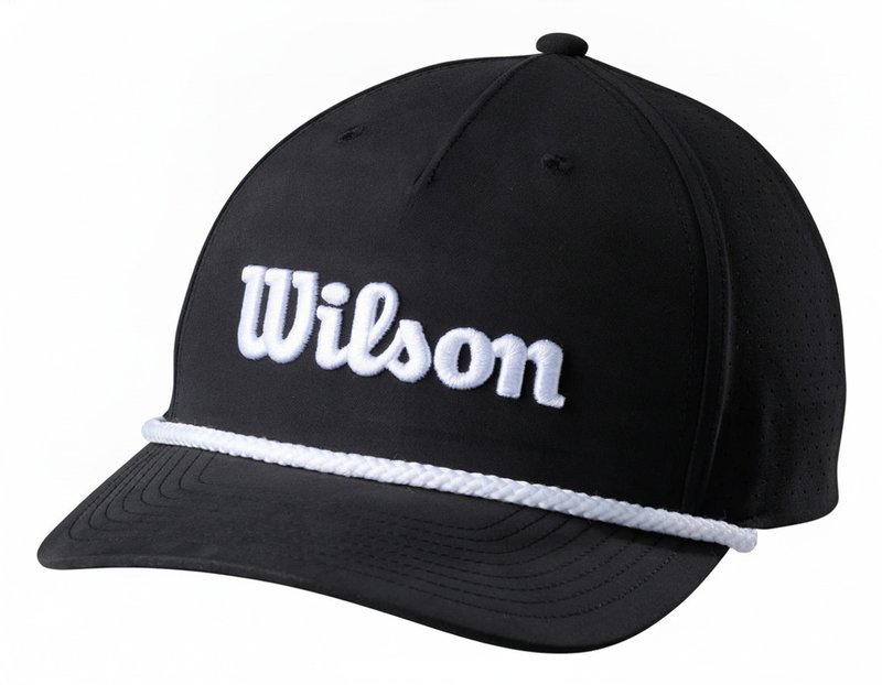 Wilson Rope cap 2026 pet, zwart/wit