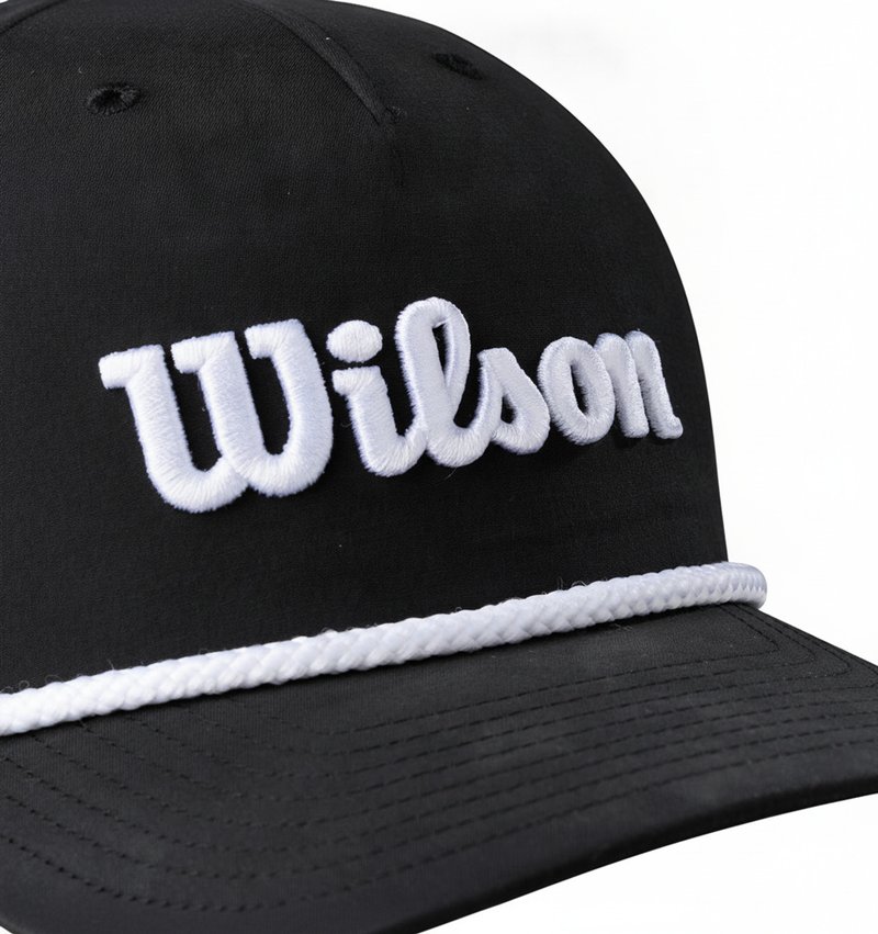 Wilson Rope cap 2026 pet, zwart/wit