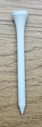 Golf Brothers Tees (bamboe), wit, 70mm, 50 stuks