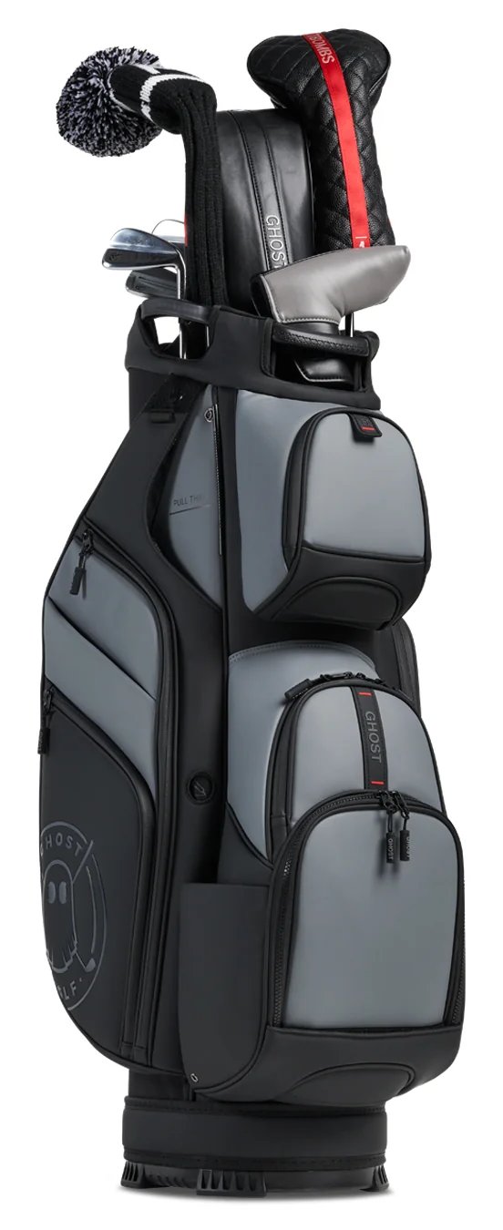 Ghost Golf GT-14 Kovert Ops cart bag, black/grey