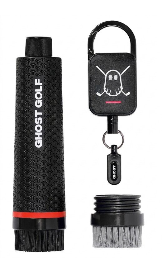 Ghost Golf Magnetic Golf Club & Shoe borstel, zwart