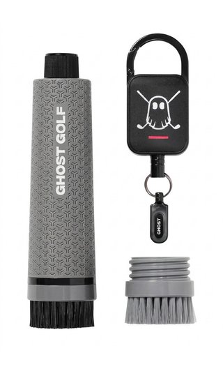Ghost Golf Magnetic Golf Club & Shoe borstel, grijs