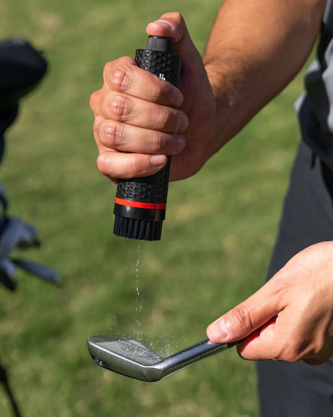 Ghost Golf Magnetic Golf Club & Shoe borstel, grijs