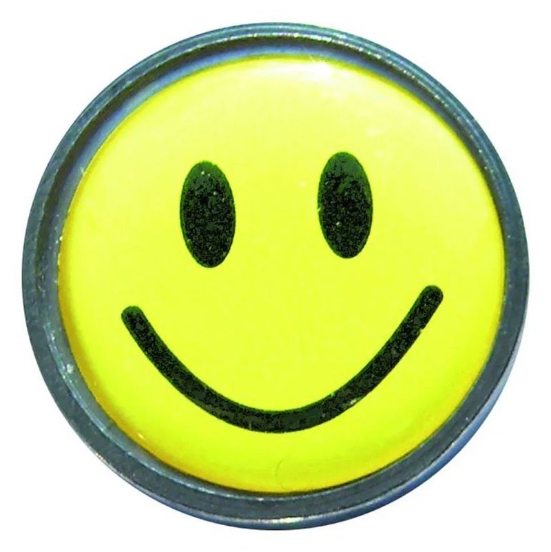 Longridge Flat Ballmarker, geel smiley