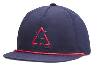 Under Armour Drive 5 Panel Hazard heren pet, midnight navy/red